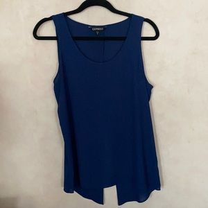 Express camisole. Navy/royal blue. Split back. M